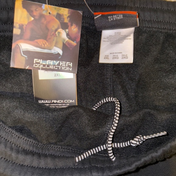 AND1 | Men's Basketball Game time Fleece Pants | Size 2XL - Picture 3 of 10